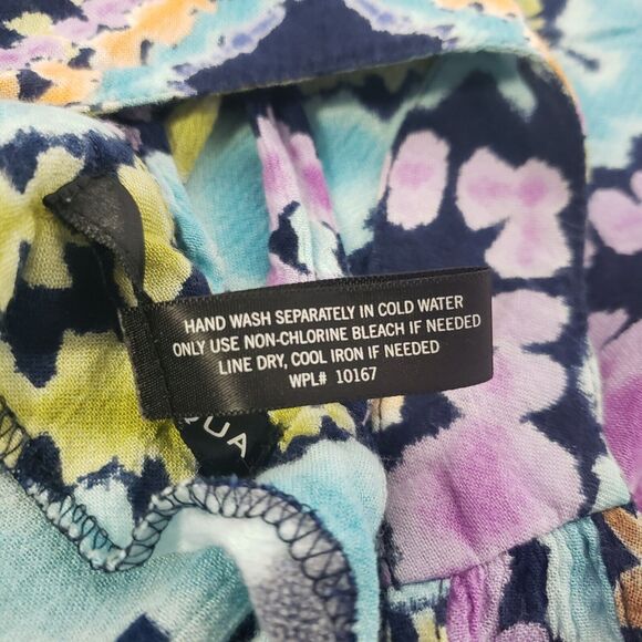 Aqua Tank Top Womens Size XS Printed Multicolor Racerback Printed 100% Rayon - Picture 8 of 8